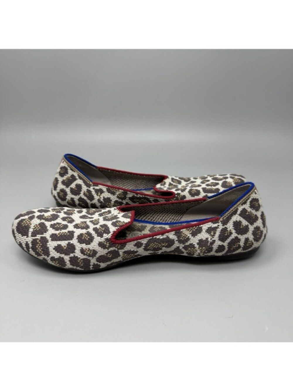 Rothy's The Loafer Mocha Spot Leopard Animal Print Flats Womens Sz 7 Slip On - Picture 2 of 8